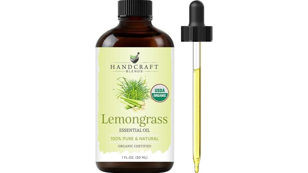 organic lemongrass essential oil