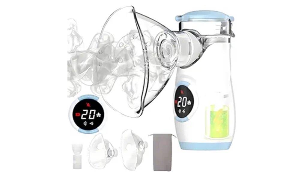portable led mesh nebulizer