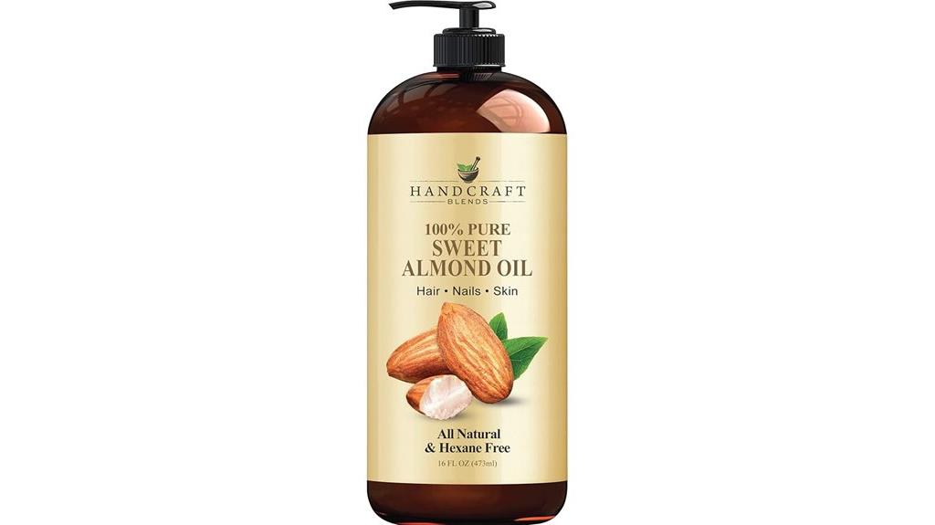 pure almond oil bottle