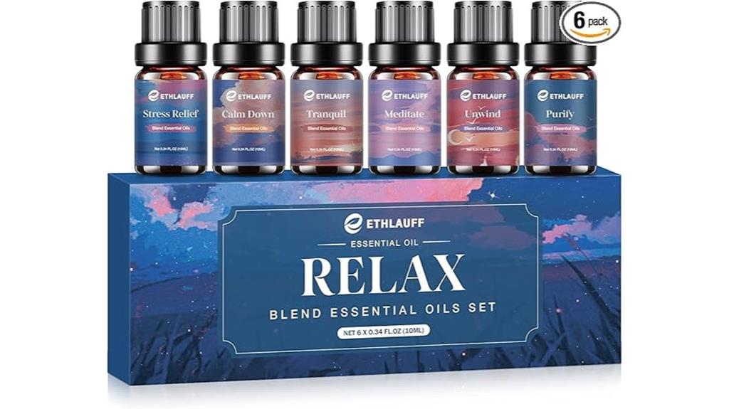 relaxing aromatherapy oil set
