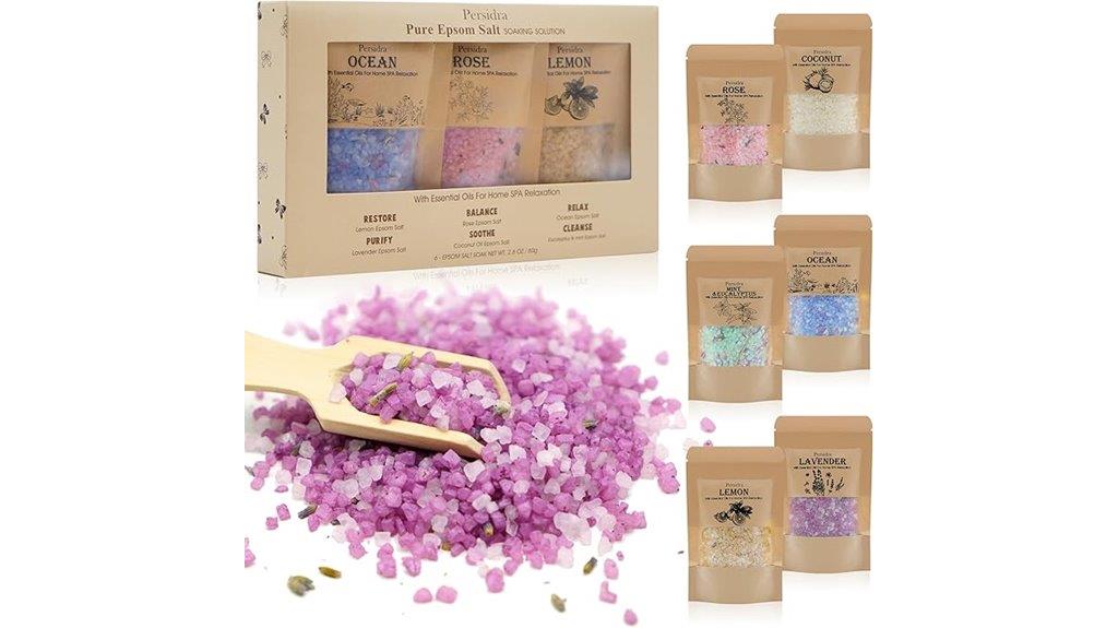 relaxing bath salts set