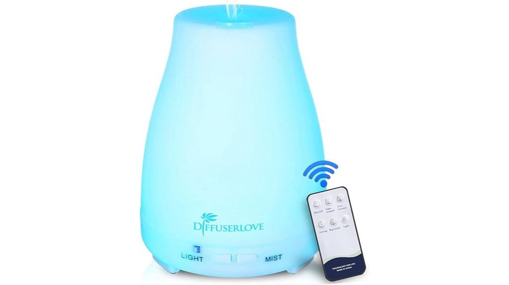 remote controlled diffuser with lights