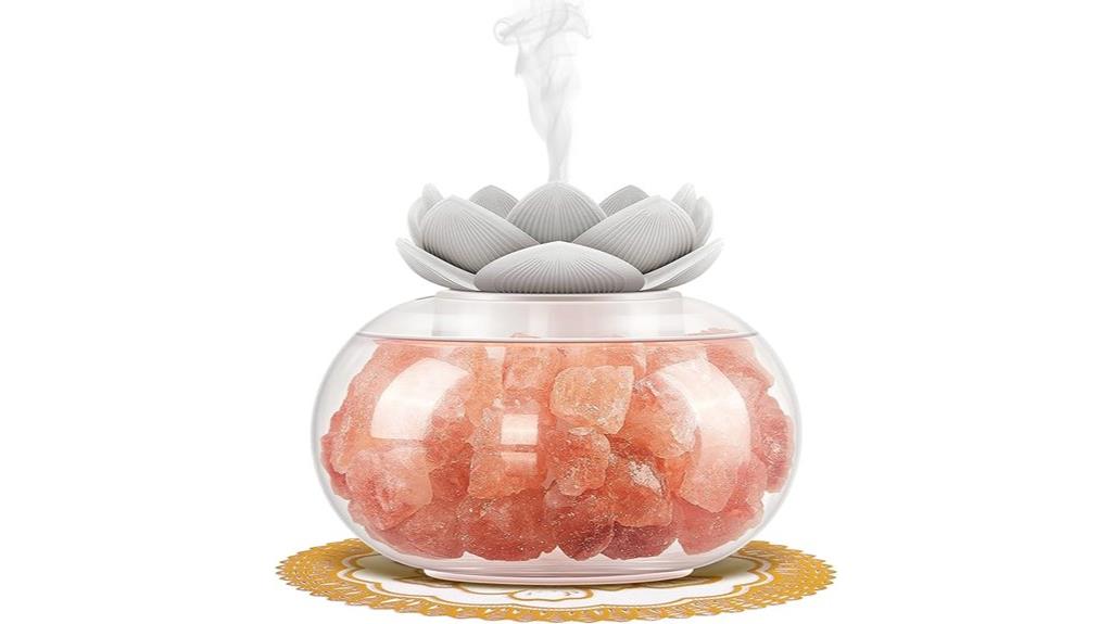 salt lamp with diffuser