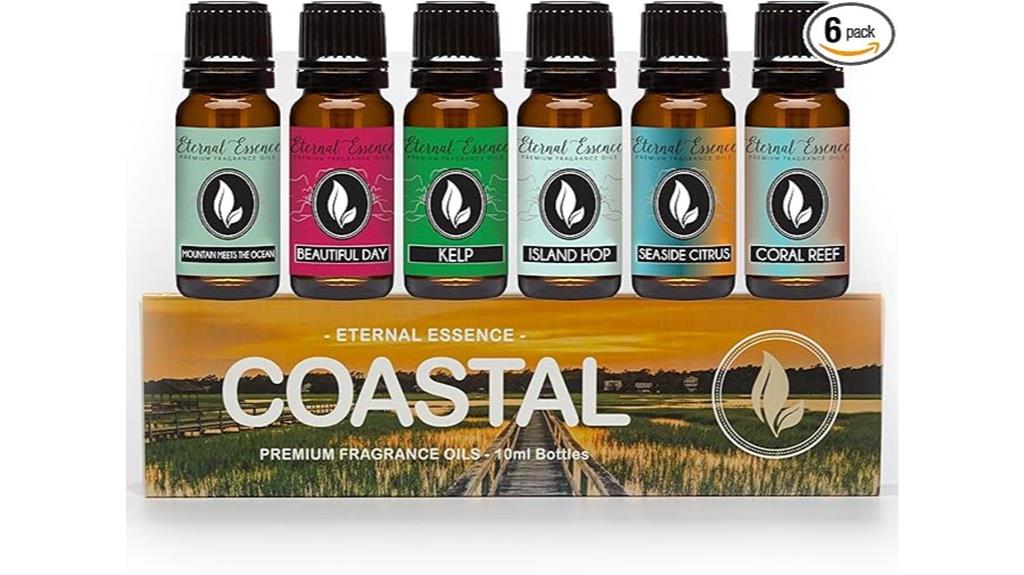 set of six coastal fragrances