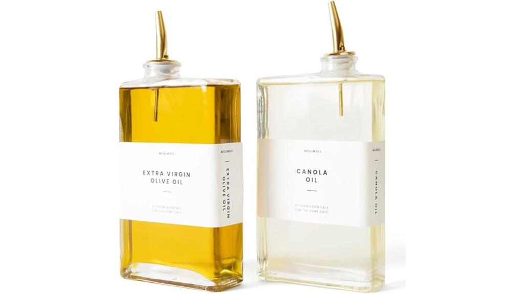 set of two olive oil dispensers