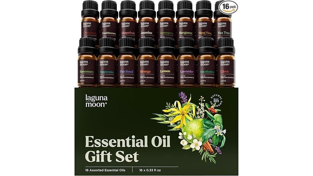 sixteen aromatherapy oil set