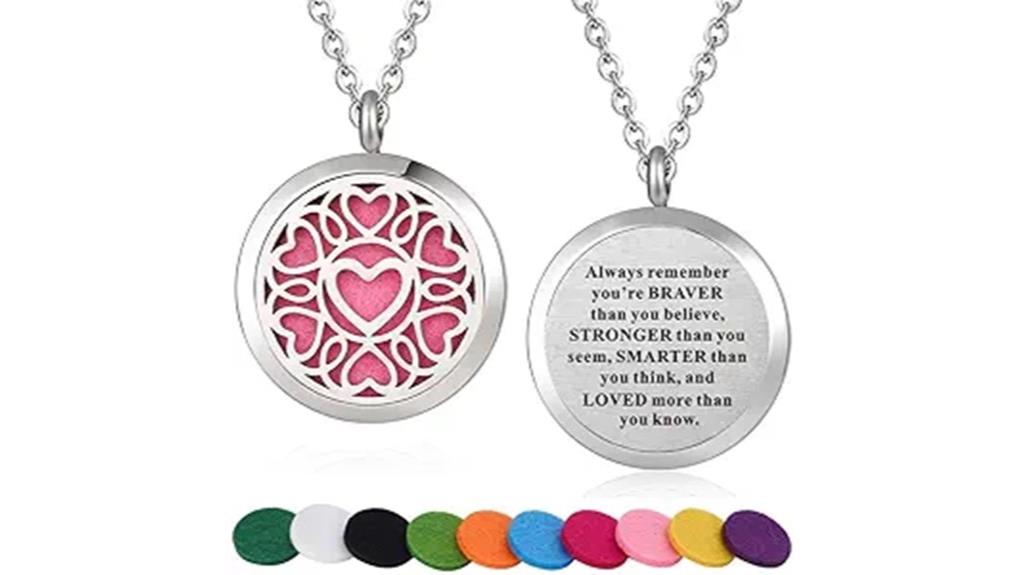 stainless steel heart necklace