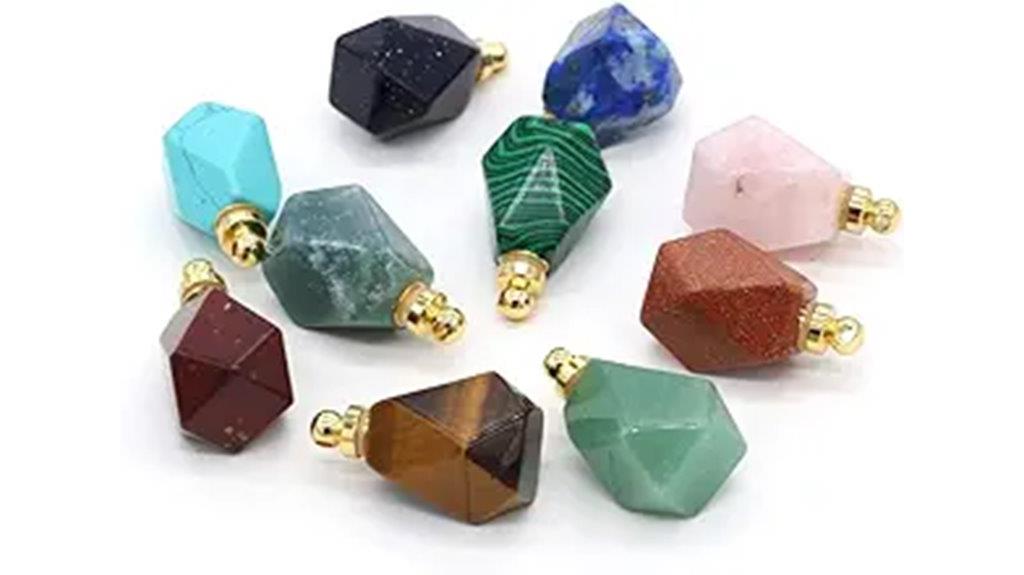 stone perfume bottle pendants