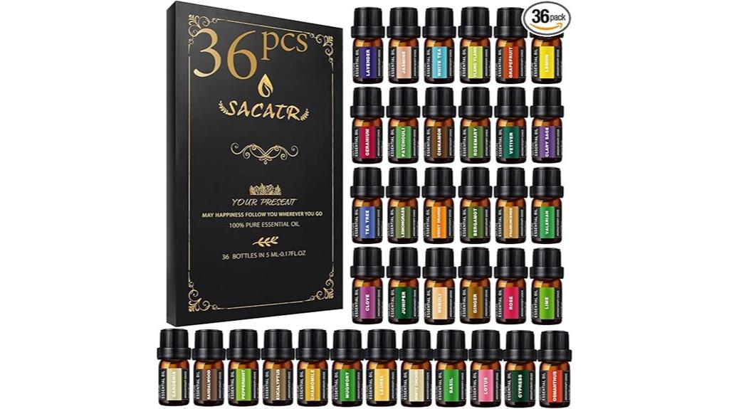 thirty six 5ml essential oils