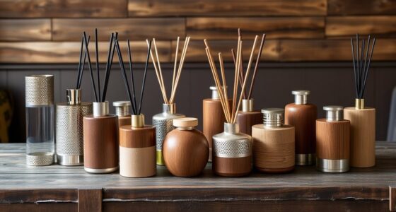 top metal and wood diffusers