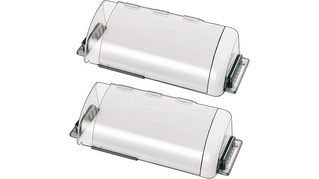 two adjustable vent deflectors