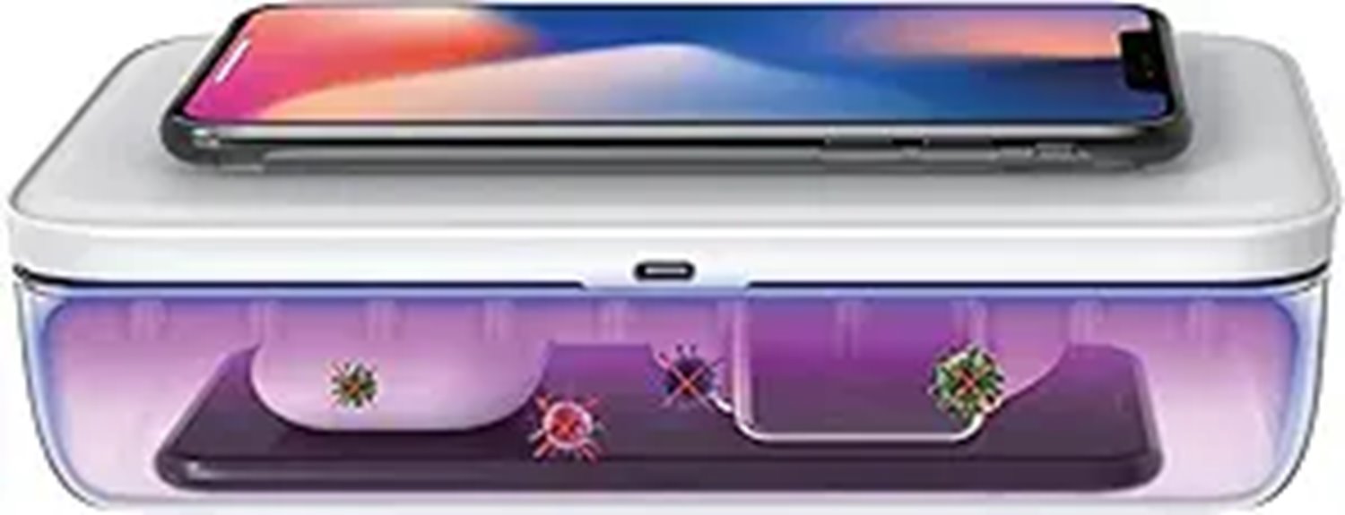 uv smartphone sanitizer box