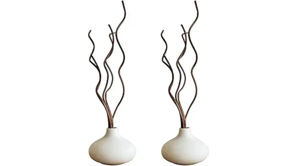 white ceramic vase set