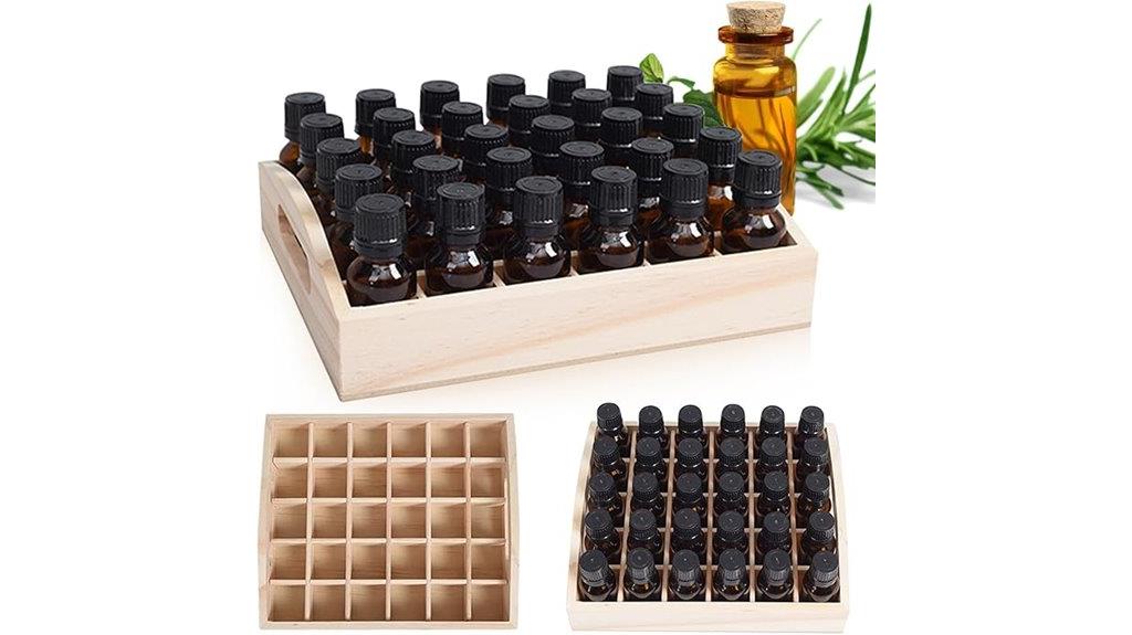 wooden box for small bottles