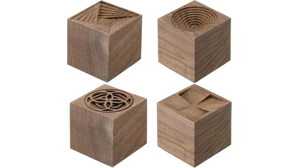 wooden essential oil diffuser set