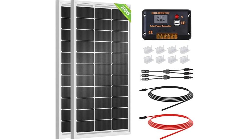 200w off grid solar kit