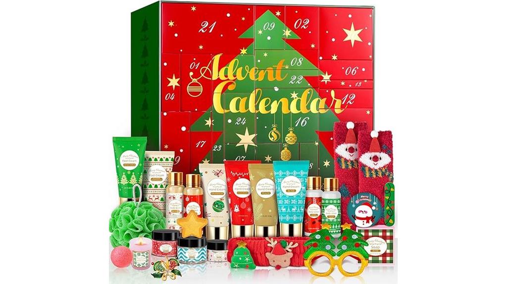 24 days skincare gift calendar