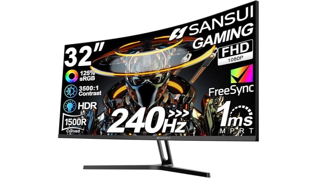 32 inch curved gaming monitor