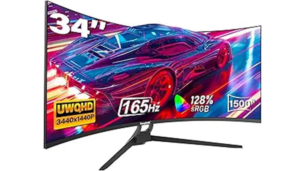 34 inch curved freesync monitor