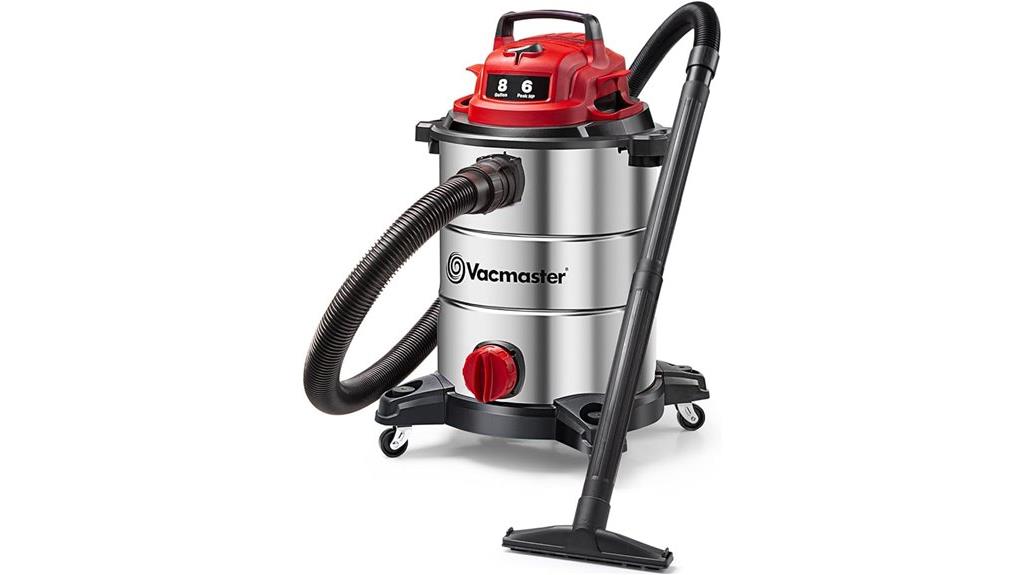 8 gallon stainless steel vacuum