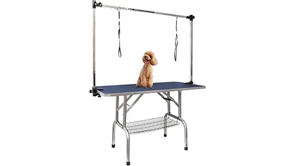 adjustable dog grooming table