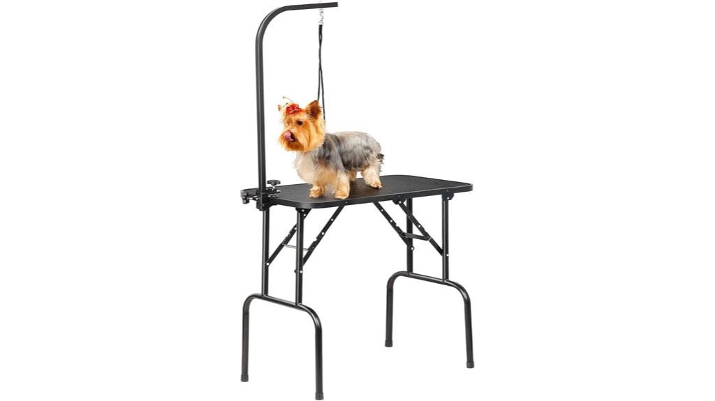 adjustable foldable grooming table
