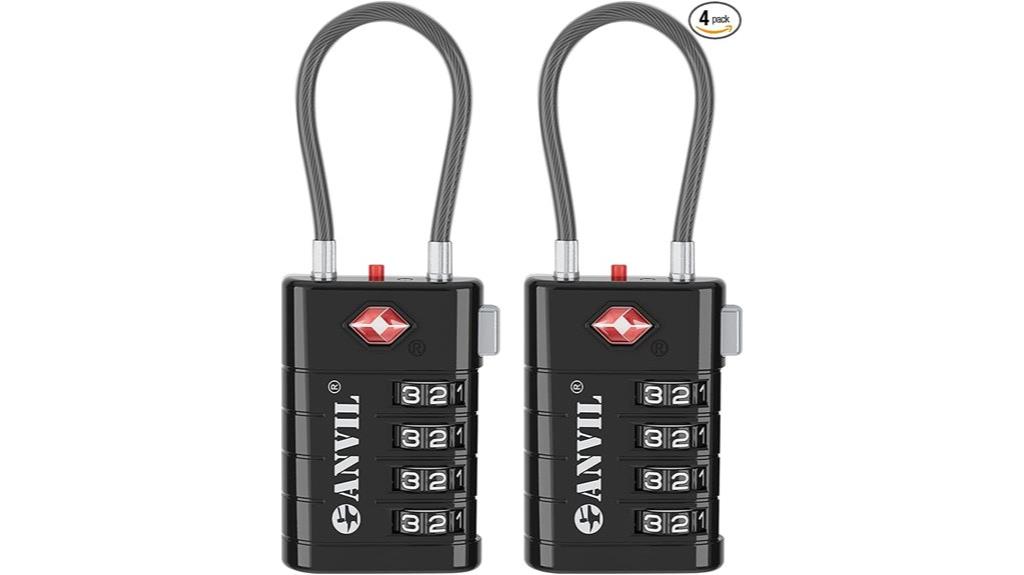 approved tsa luggage locks