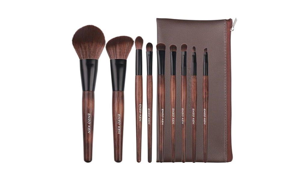 bamboo makeup brush set