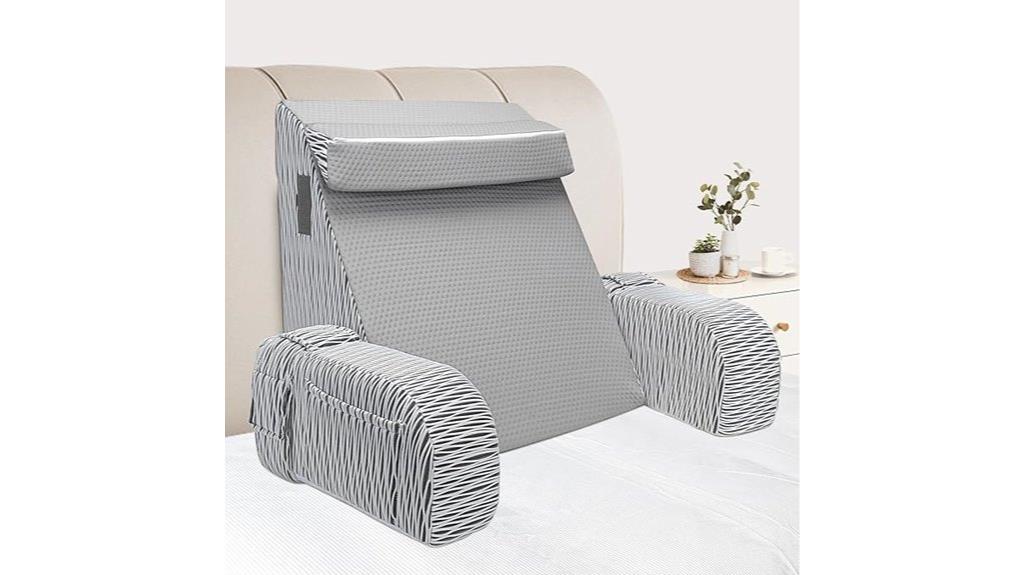 bed lounging backrest pillow