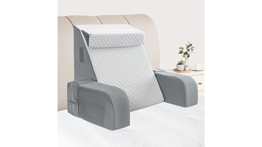 bed lounging backrest pillow