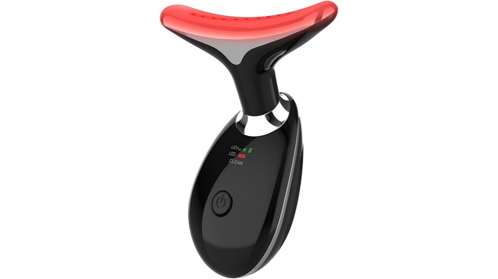 black facial neck massager