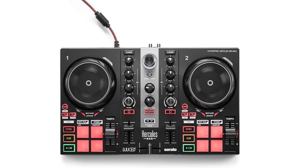 black hercules dj controller