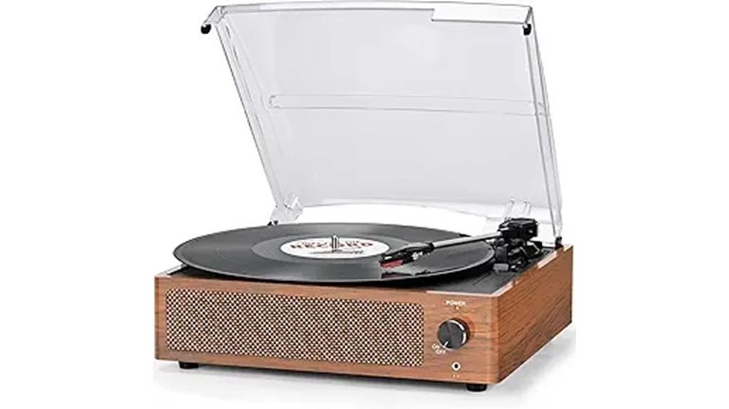 bluetooth 3 speed record player