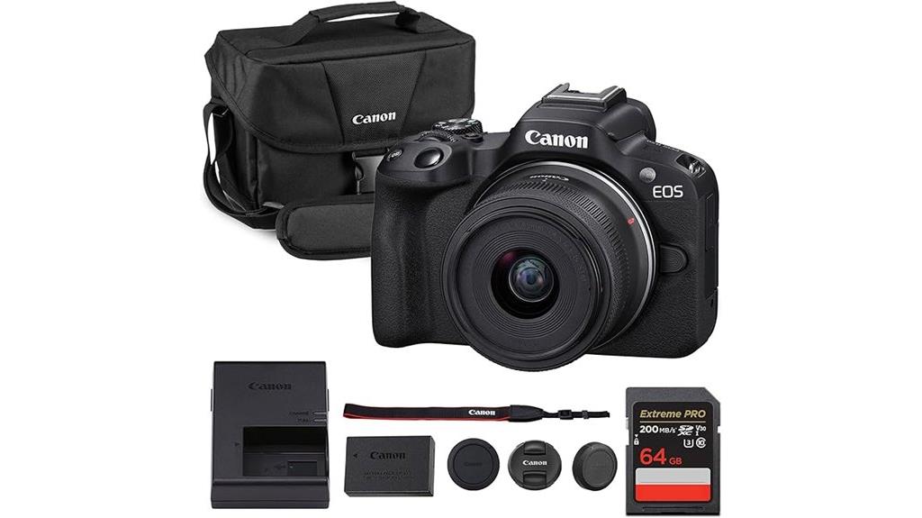 canon r50 mirrorless camera