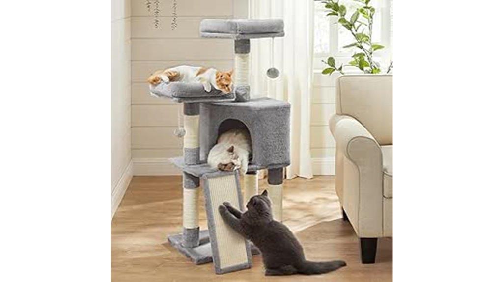 cat tower with scratching post