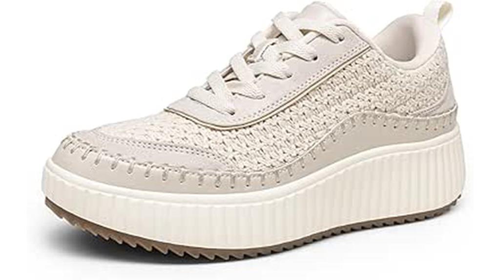 chunky tweed casual sneakers