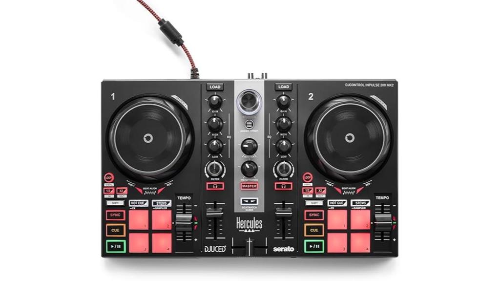 compact dj controller hardware
