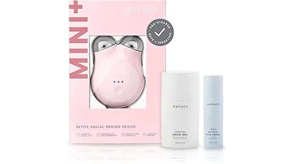 compact facial toning device