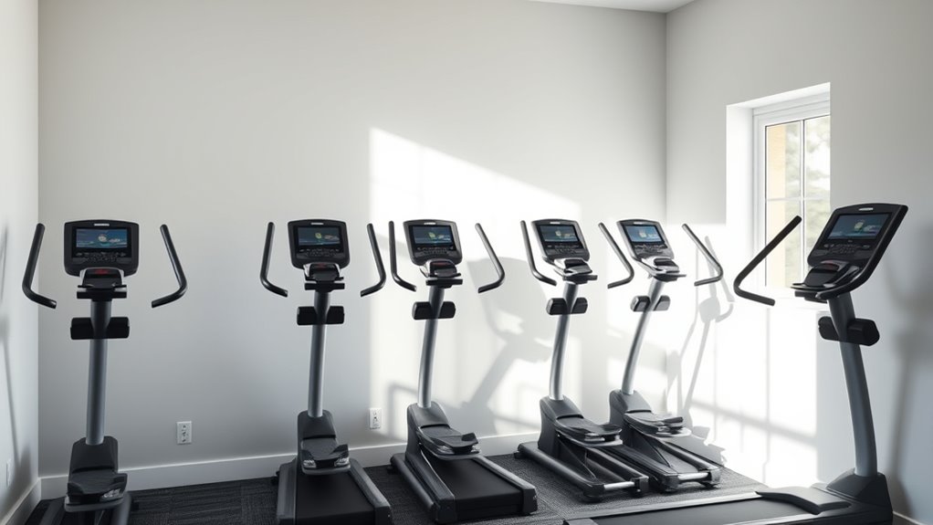 compact space saving ellipticals