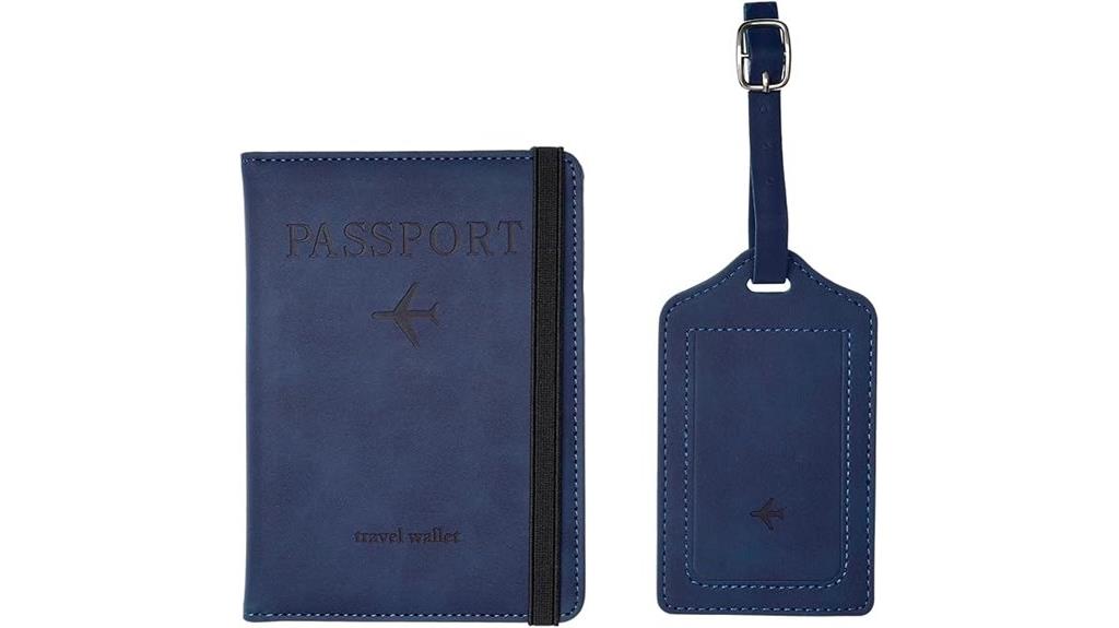 dark blue travel accessories
