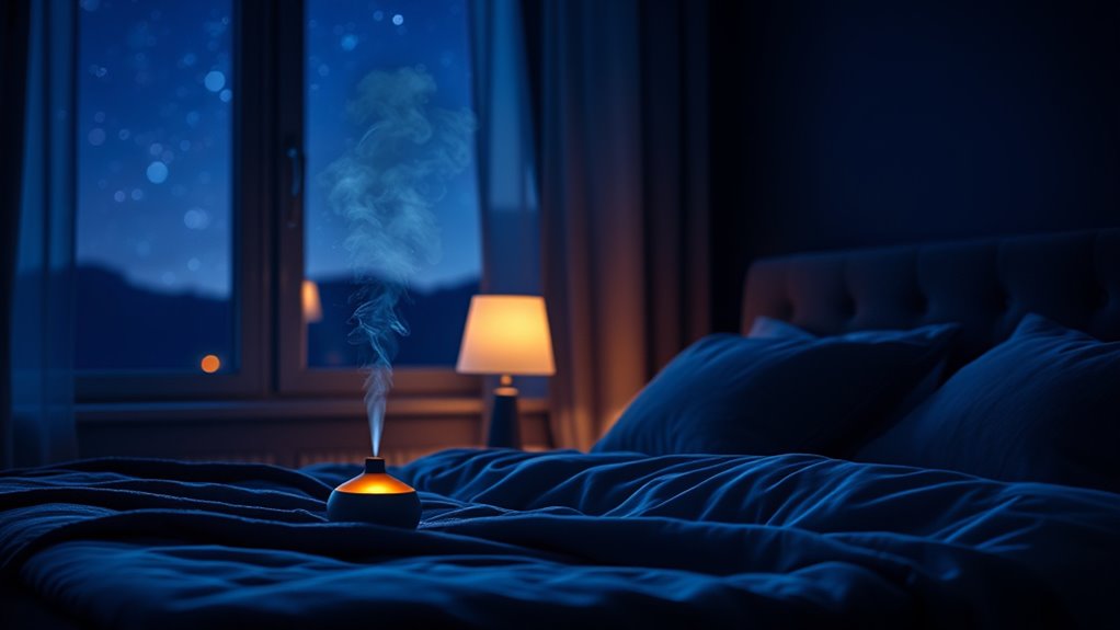 diffusing calming bedtime aromas