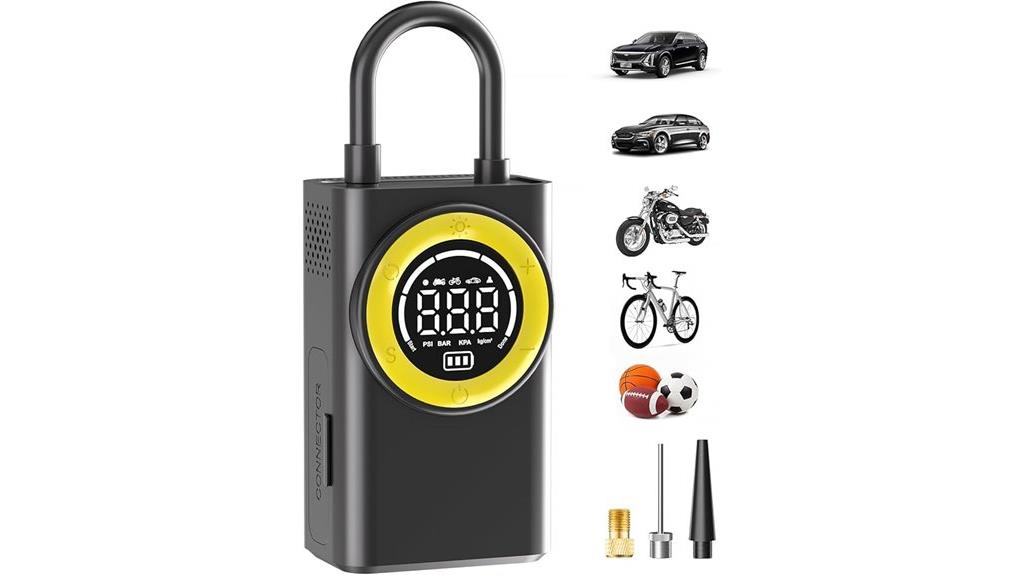 digital led tire inflator