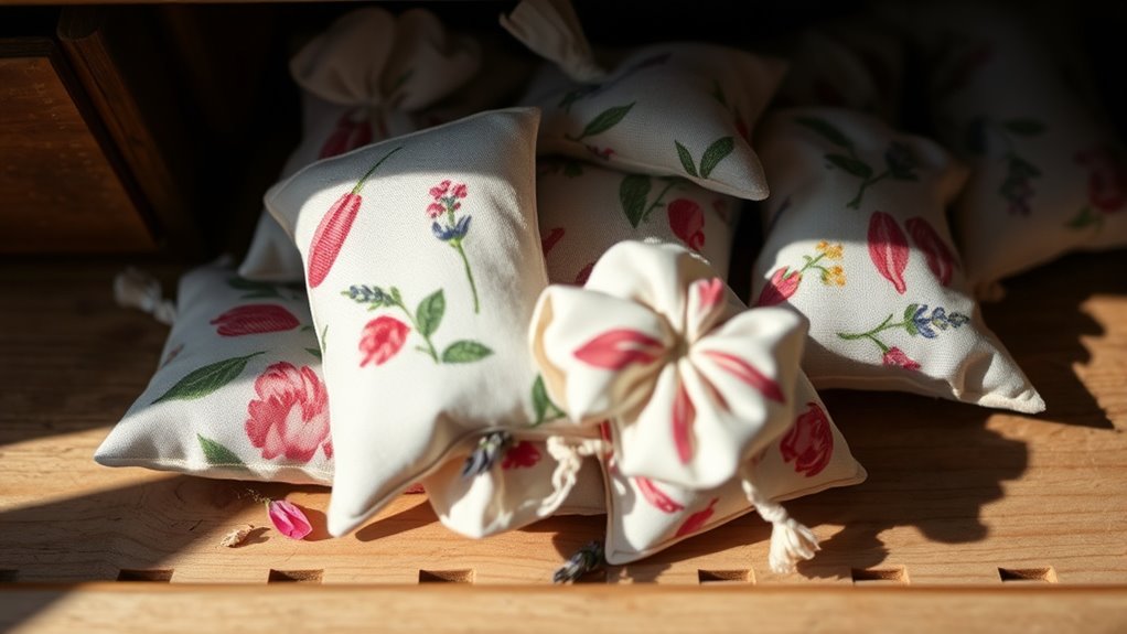 diy fragrant closet sachets