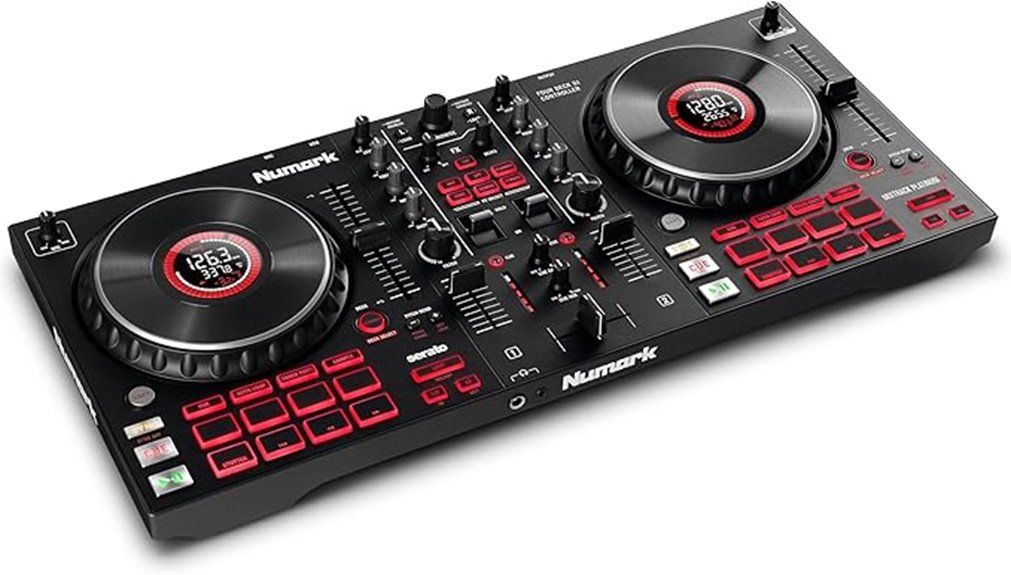 dj controller with display