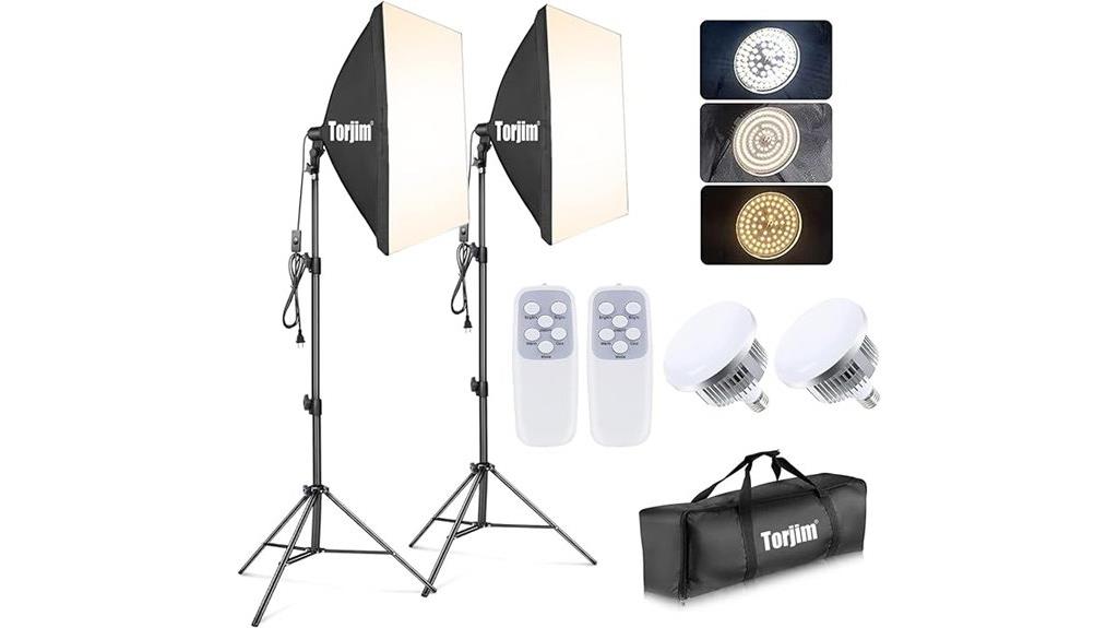 dual led softbox kit
