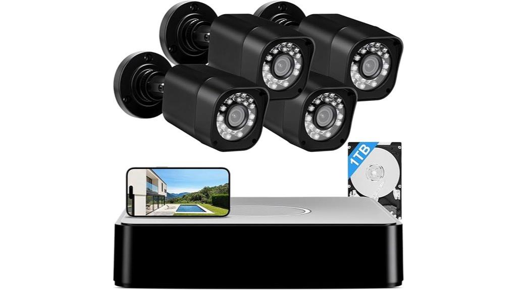 eight channel outdoor camera system