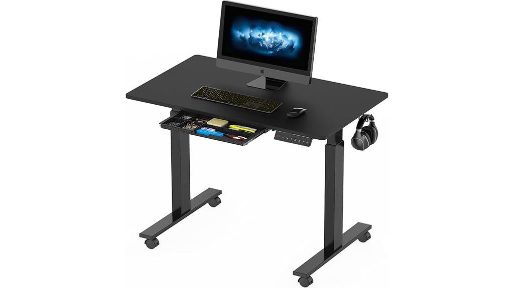 electric 40 inch sit stand desk