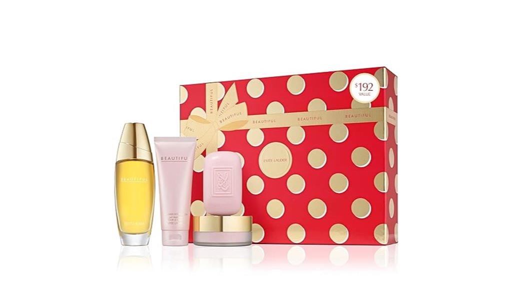 elegant floral perfume set