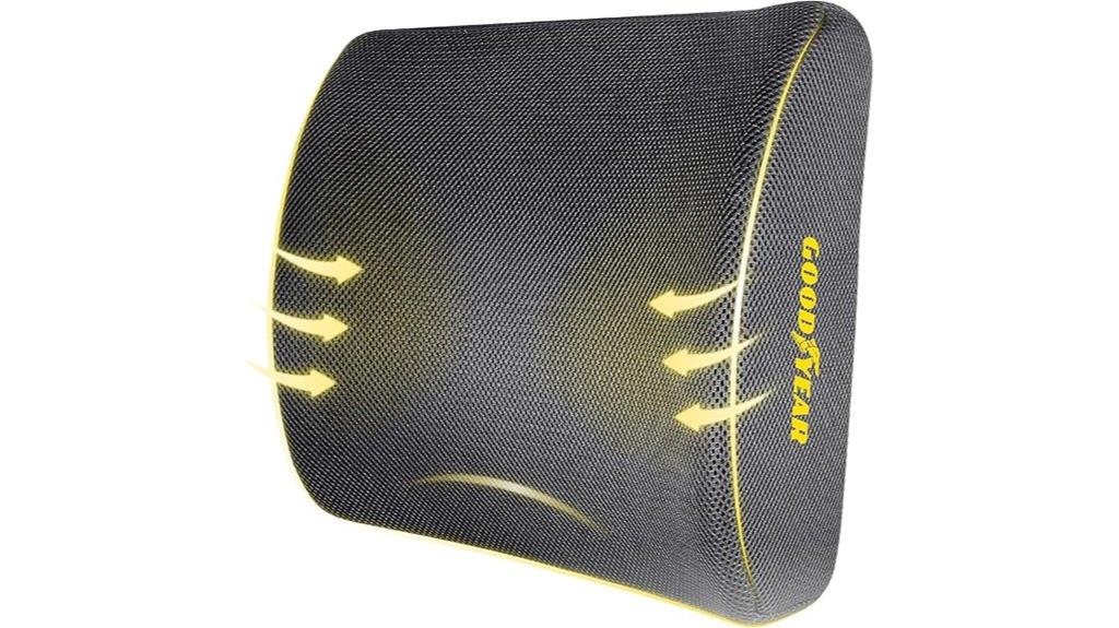 ergonomic lumbar seat pillow