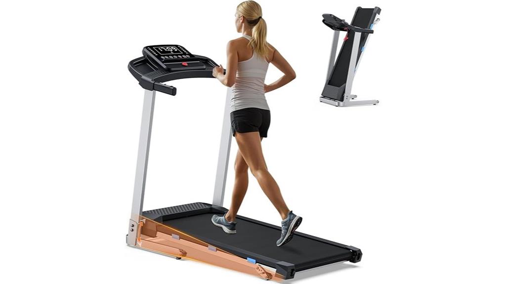 foldable incline treadmill with motor